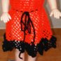 Crocheted/knitted woolen Baby dress for winter