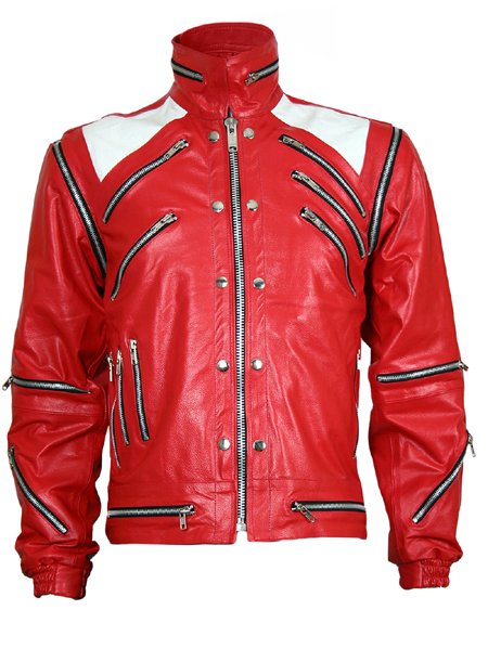 MJ Beat It Red Michael Jackson Leather Jacket