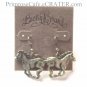 Brass Tone Horses Lucky Brand Dangle Earrings