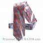 George Red Copper Paisley Pattern Mens Silk Necktie Tie