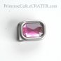 Small Pink Rhinestone Western metal belt buckle