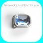 Small Blue Rhinestone Western metal belt buckle