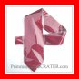 Vintage Claiborne Red White Dots Hand Made Mens Silk Necktie Tie