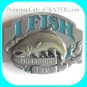 I'd Rather Be Fishing I Fish 3D Siskiyou Pewter Belt Buckle