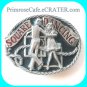 C+J 1986 Square Dancing C&J Inc Pewter Belt Buckle