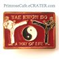 Tae Kwon Do A Way Of Life brass alloy belt buckle