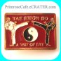 Tae Kwon Do A Way Of Life brass alloy belt buckle