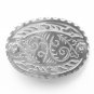 Vintage Ornate Silver Color Pewter Belt Buckle