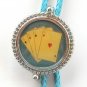 4 Aces Southwest Design Silver Tone Bootlace Bolo Tie