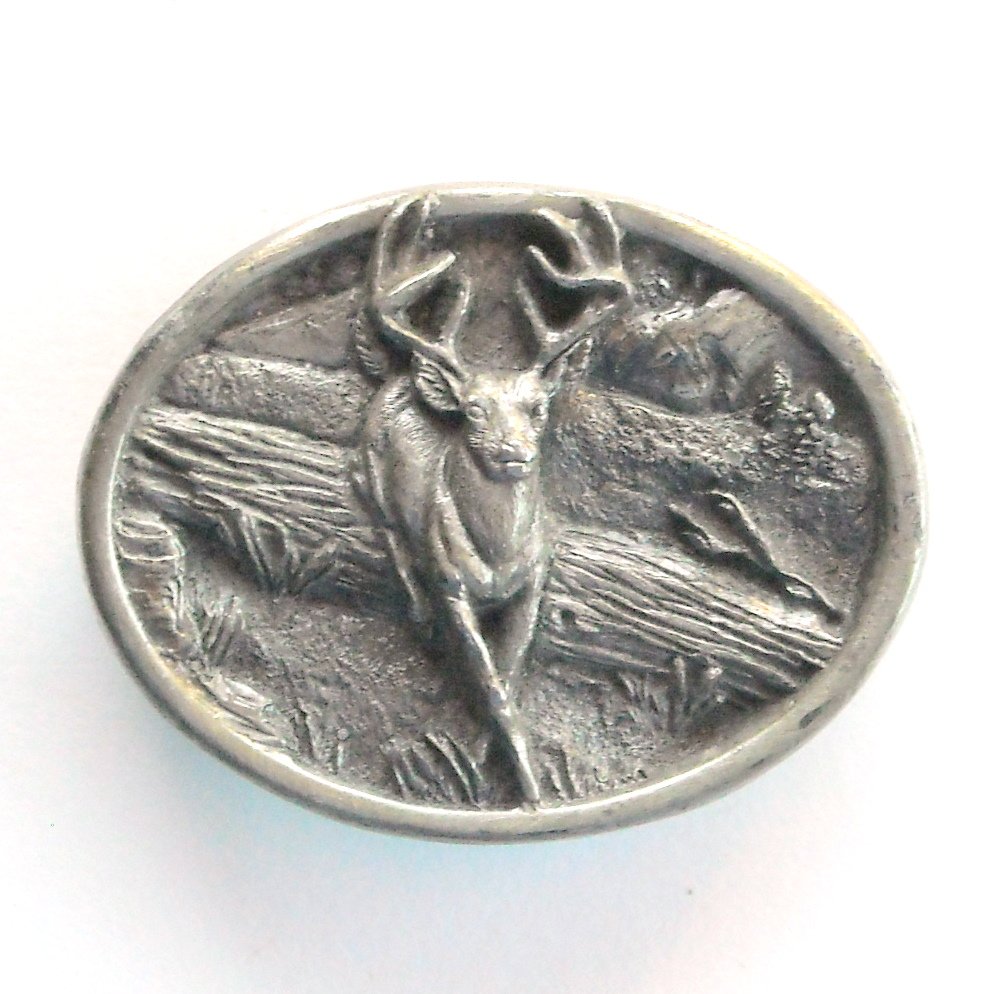 Running Deer 3D Bergamot Vintage belt buckle