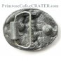 Square Dancing 3D Vintage C&J Pewter Belt Buckle