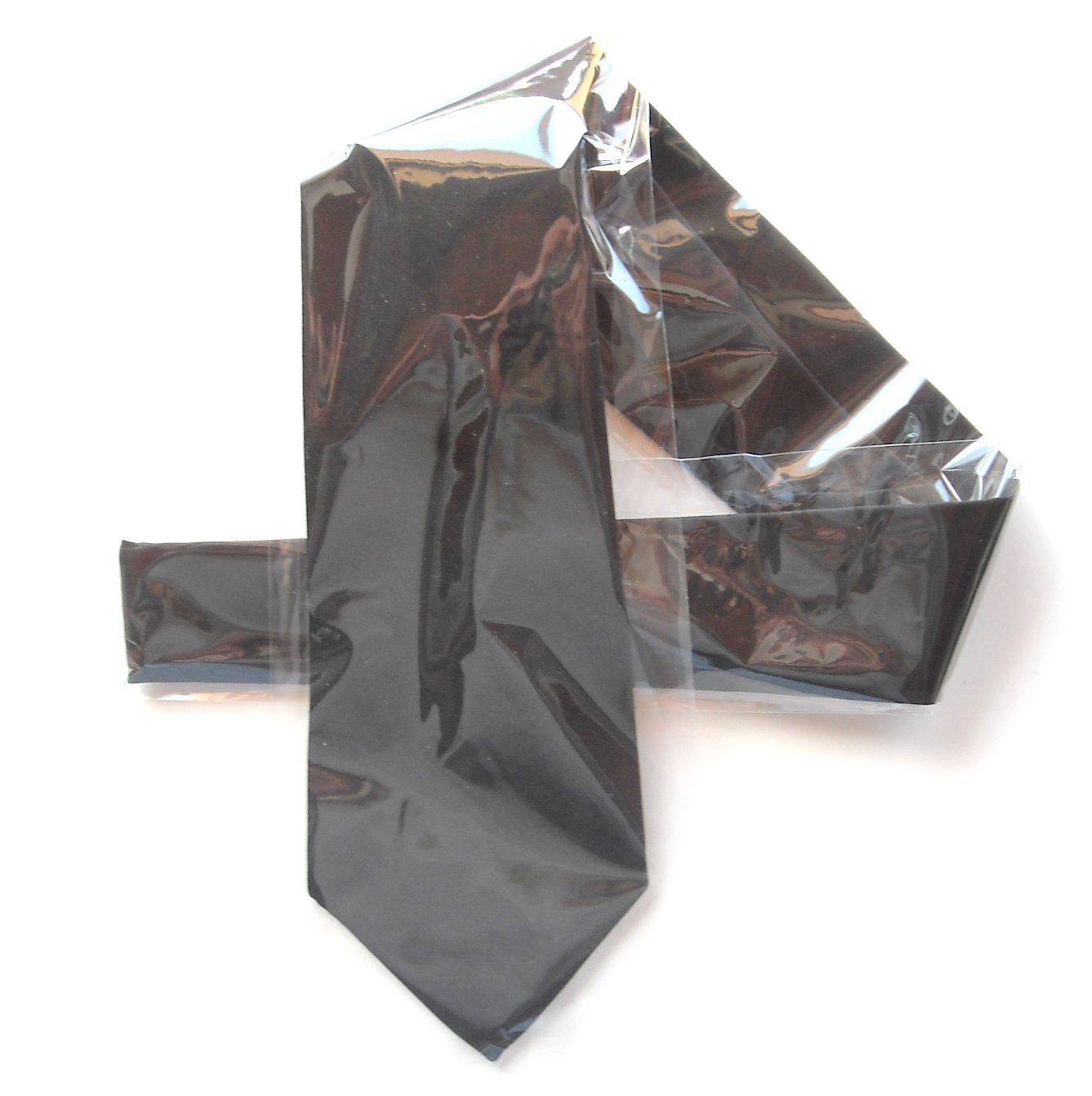 G Rinoldi Vintage Solid Black Necktie Tie