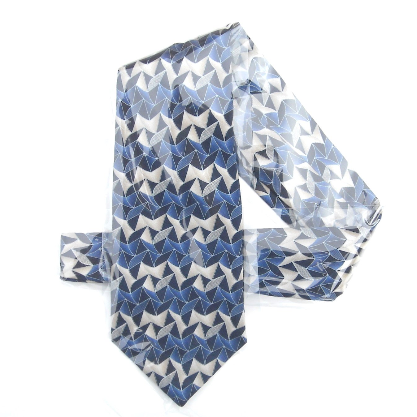 Arrow Modern Blue Design Mens Silk Necktie Tie