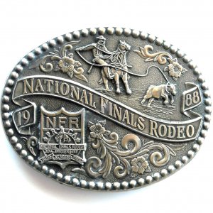 1988 Mid Atlantic Police Rodeo Belt Buckle 