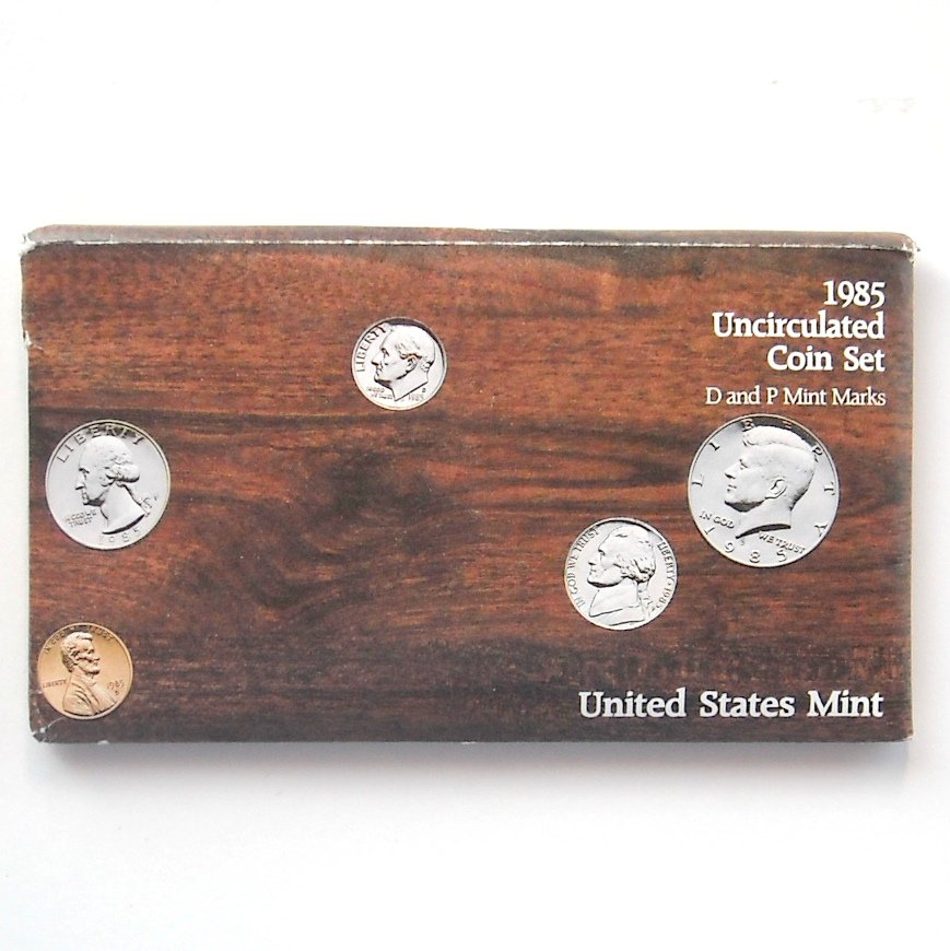 1985 Uncirculated D&P Coin set United States Mint
