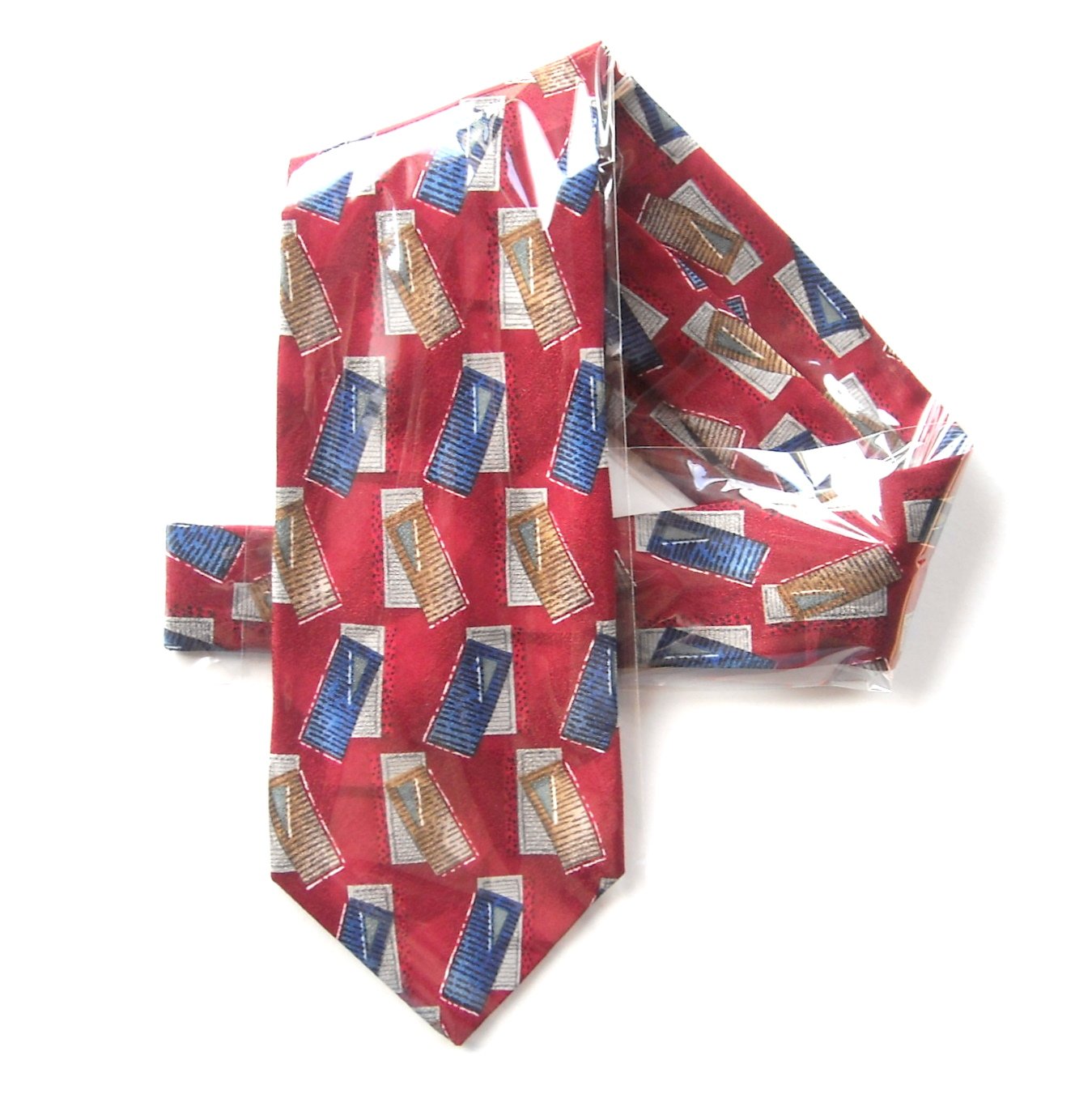 Dimitrius Vintage Modern Design Mens Silk Necktie Tie