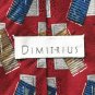 Dimitrius Vintage Modern Design Mens Silk Necktie Tie