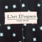 L'art D'espace Italy Vintage Black White Dots Pattern Necktie Tie