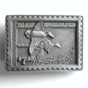 duck stamp belt buckle