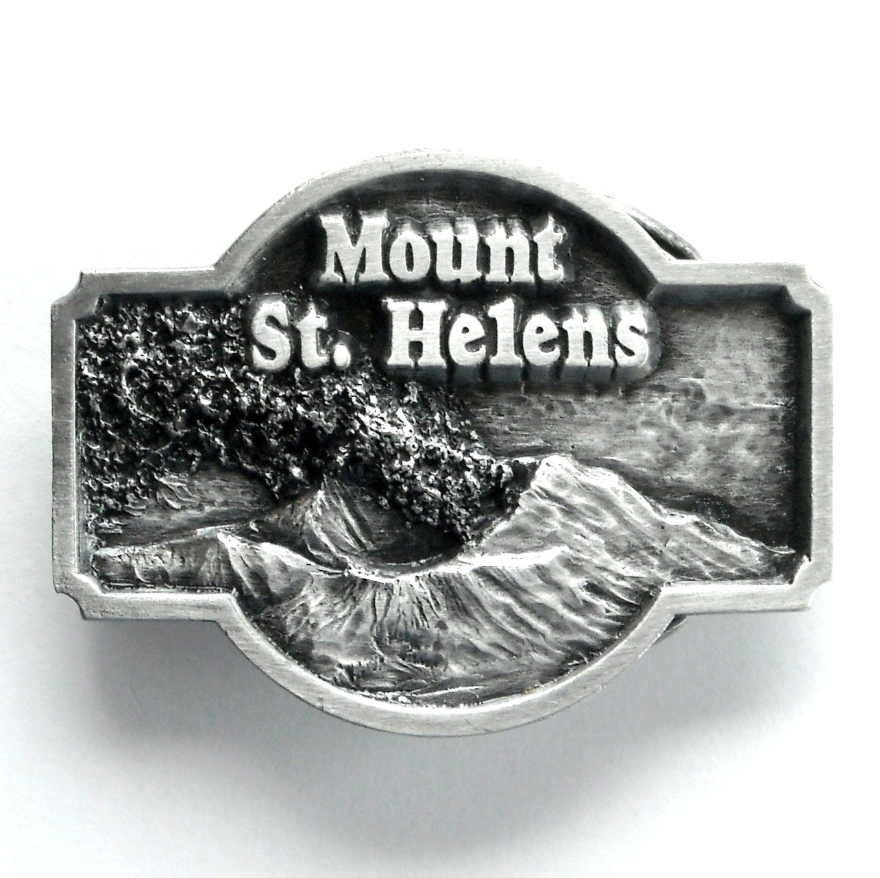 Mount St Helens Siskiyou Pewter Metal Alloy Belt Buckle