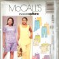Misses Womens Top Tunics Shorts Capri Pants Plus Size McCalls Sewing Pattern 4097