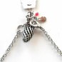 Lucky Brand Lantern Openwork Semi precious Accents Sliver Gold color Necklace
