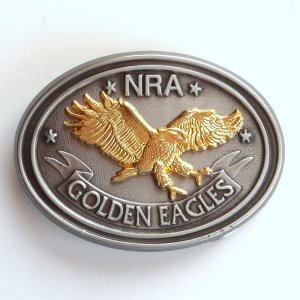 Nra National Rifle Association Golden Eagles Pewter Gold