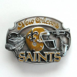 New Orleans Saints Logo Belt Buckle