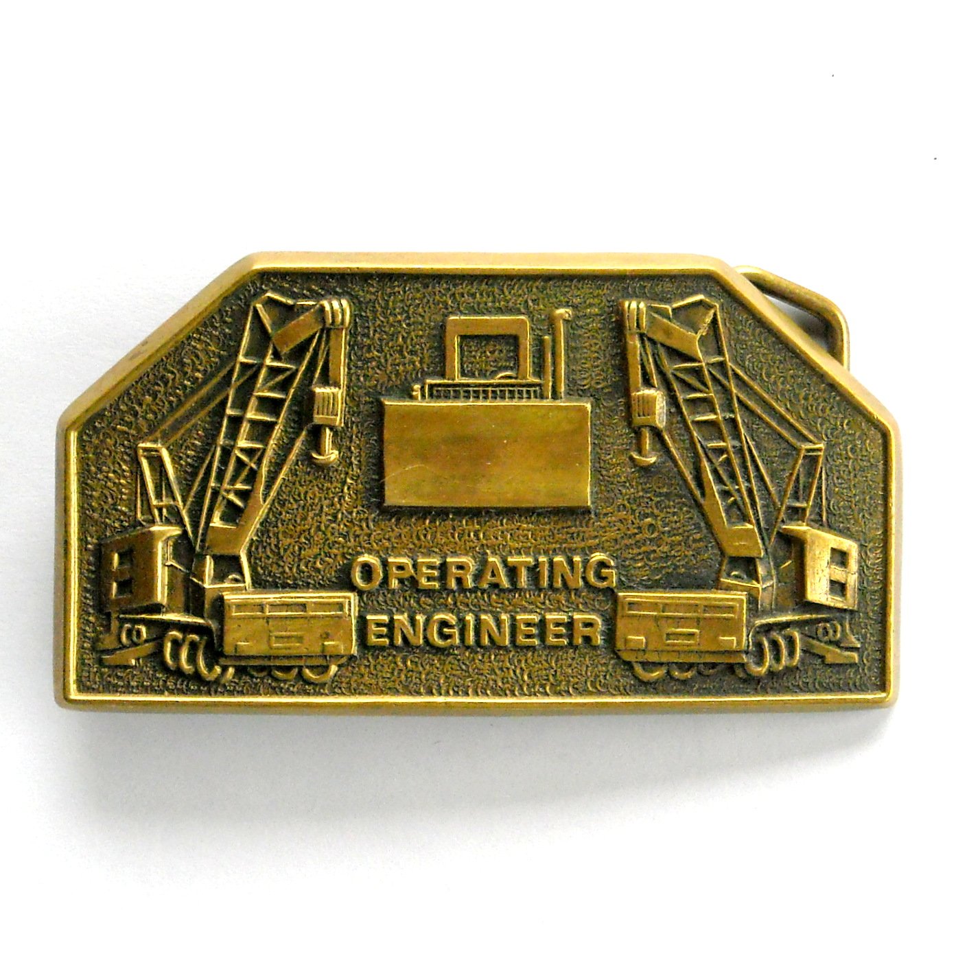 Operating Engineer BBB Baron Solid Brass Belt Buckle