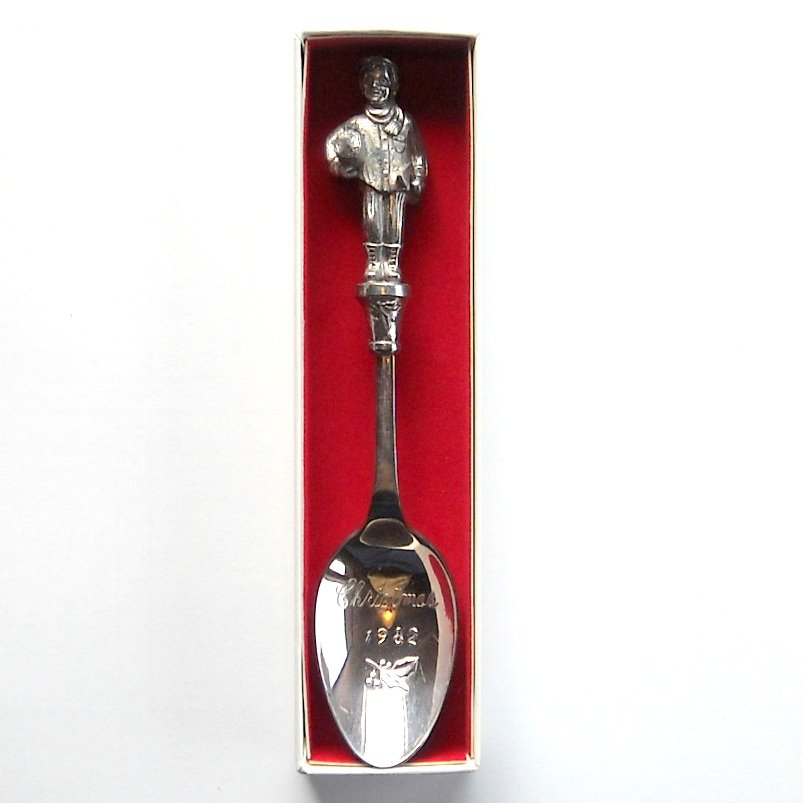 Tiny Woodsman Reed & Barton Christmas 1982 Spoon