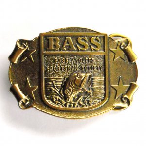 Bass Anglers Sportsman Society Brass Great American Buckle