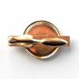 Real Buffalo Nickel Coin Vintage Gold color Short Tie Slide Clip