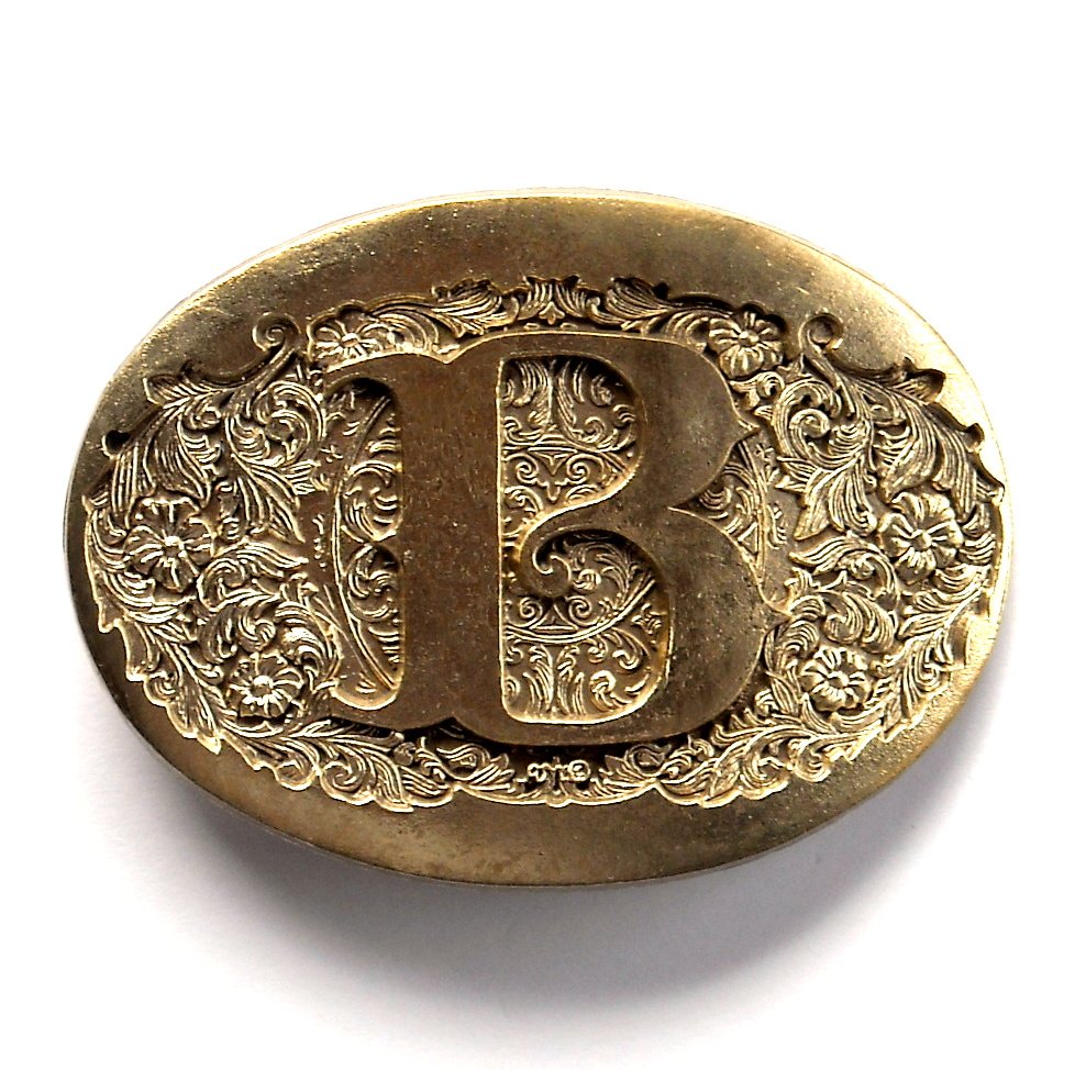 Buffalo Western Belt Buckle Vintage ADM Award Design Medals Brass