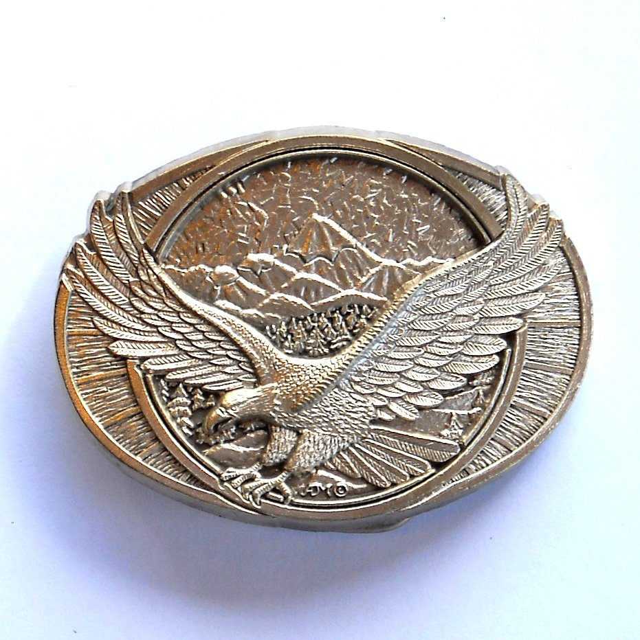 Flying Bald American Eagle Montana Silversmiths Solid Brass Vintage ...