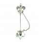 Scout Logo Vector Fleur De Lys Silver Color Vintage Necktie Stick Chain Pin