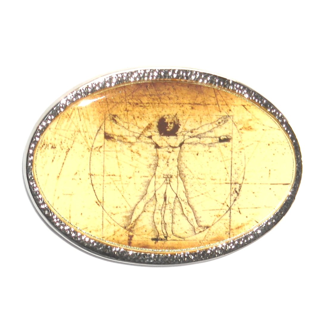 Leonardo Da Vinci Vitruvian Man Standard Belt Buckle