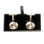 English Bowler Hat Boxed Silver Color 3D Cufflinks