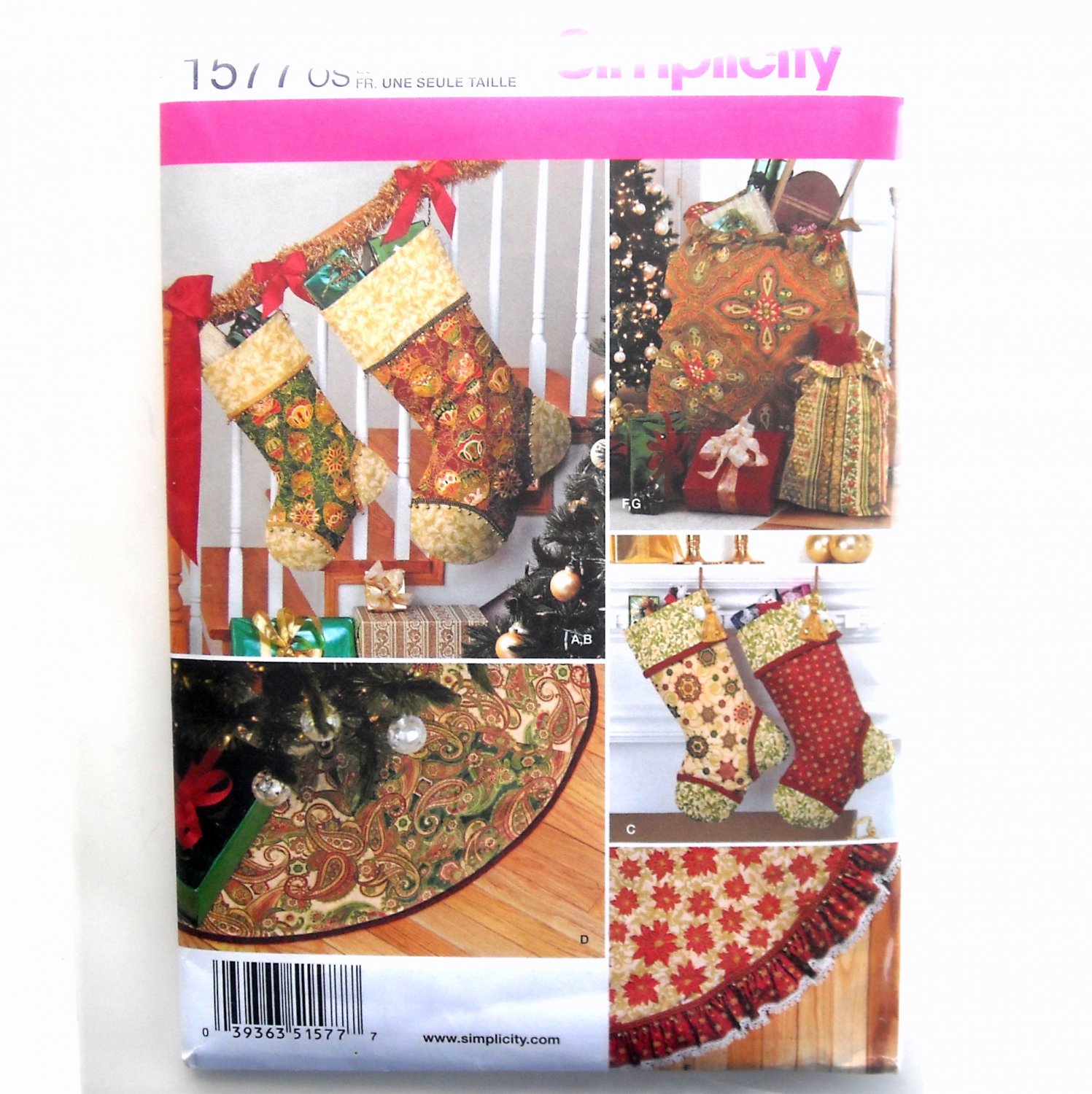 Holiday Decorating Simplicity Sewing Pattern 1577