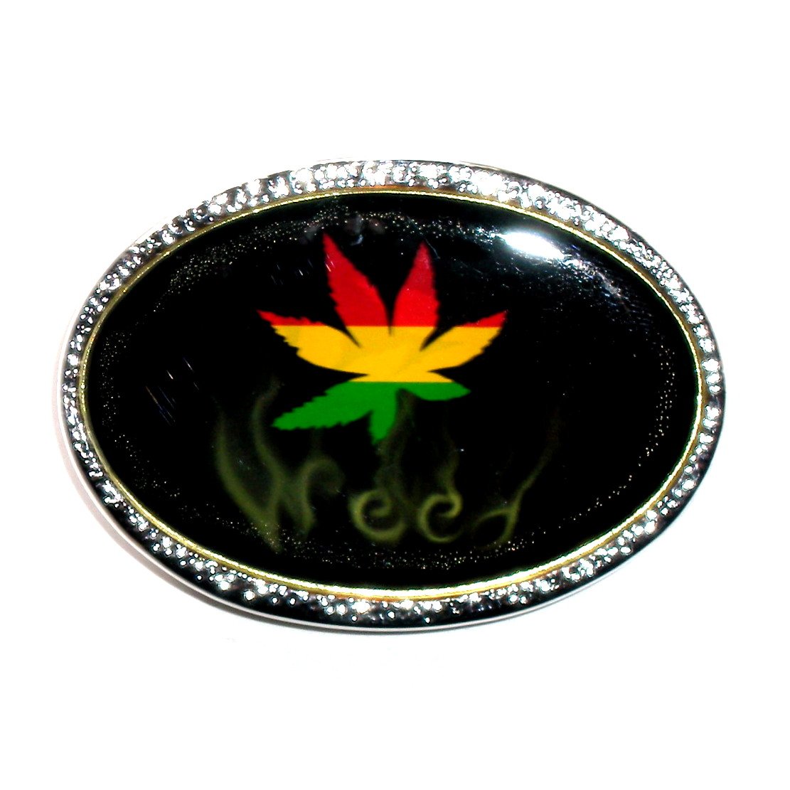 Weed Marijuana Leaf Symbol Belt Buckle