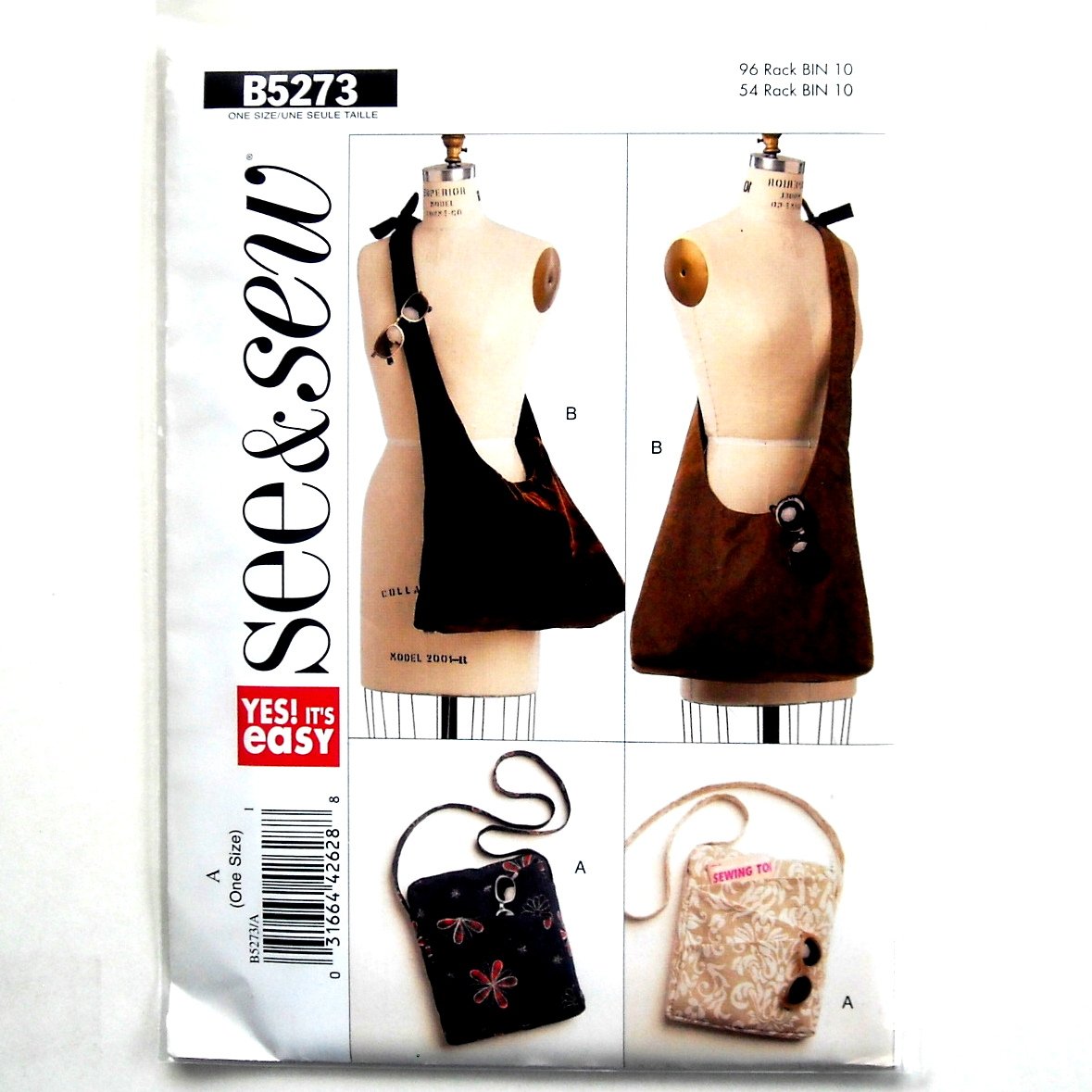 Handbags See & Sew Butterick Sewing Pattern B5273