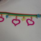 Disney Trim Dangle Sequin Hearts - 2" - by the yard