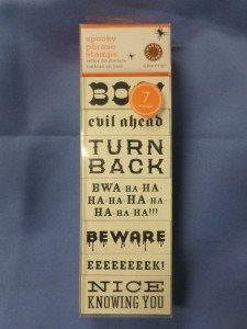 Martha Stewart Stamp Set - Halloween Spooky Phrase