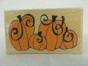 Wood Block Stamp - Hey Pumpkin