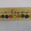 Wood Block Stamp - Happy Halloween