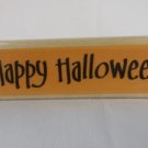 Wood Block Stamp - Happy Halloween