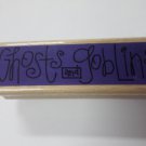 Wood Block Stamp - Halloween Ghosts & Goblins