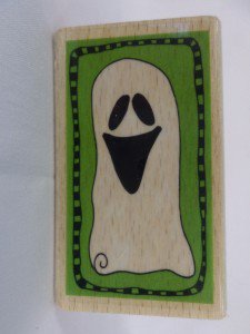 Wood Block Stamp - Halloween Ghost