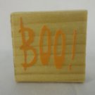 Wood Block Stamp - Boo