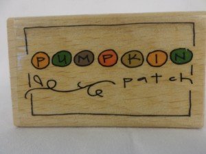 Wood Block Stamp - Pumpkin Patch