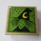 Wood Block Stamp - Witch Head